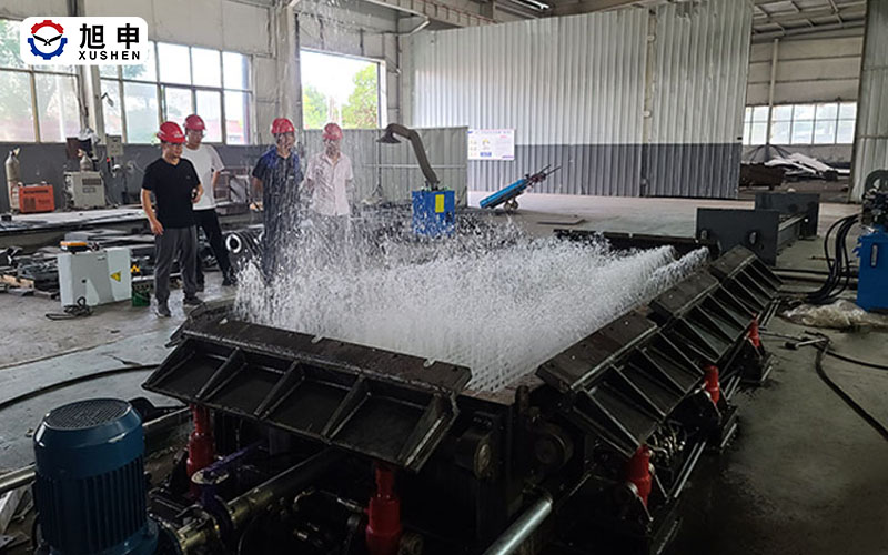 自循環(huán)式水冷焊接平臺(tái)試機(jī)調(diào)試成功，驗(yàn)收合格